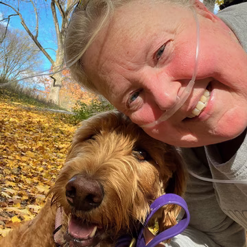 Monica and her dog